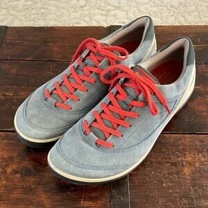 Women's Ecco Blue Suede Golf Sneakers Size 42